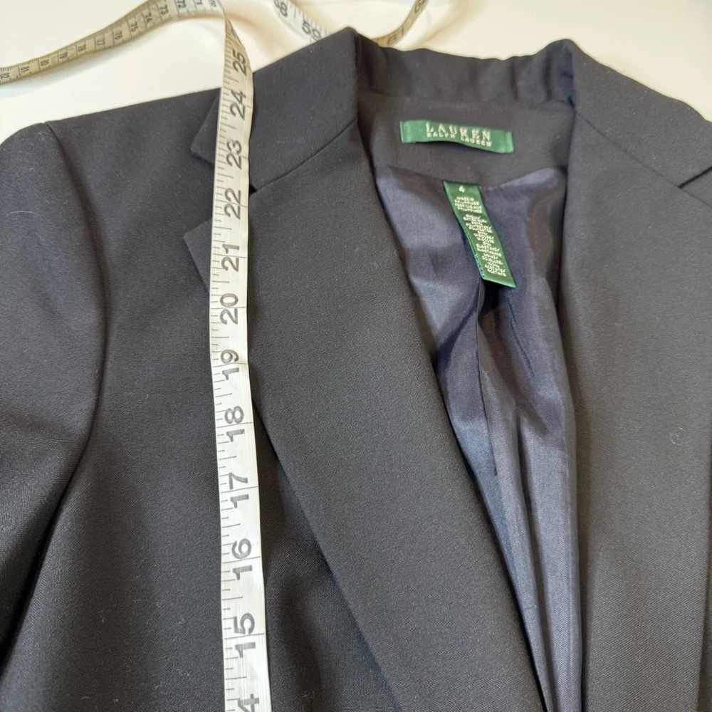 Lauren Ralph Lauren Made in USA Vintage Classic Ribbed Blazer - Picture 5 of 8